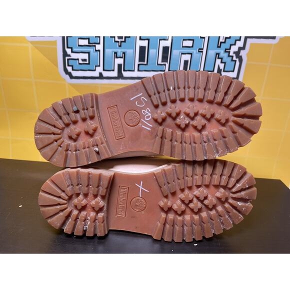 Timberlands Boots Womens 4 A1QVC LIGHT PINK WITH ROSE GOLD ACCENTS - Picture 6 of 7